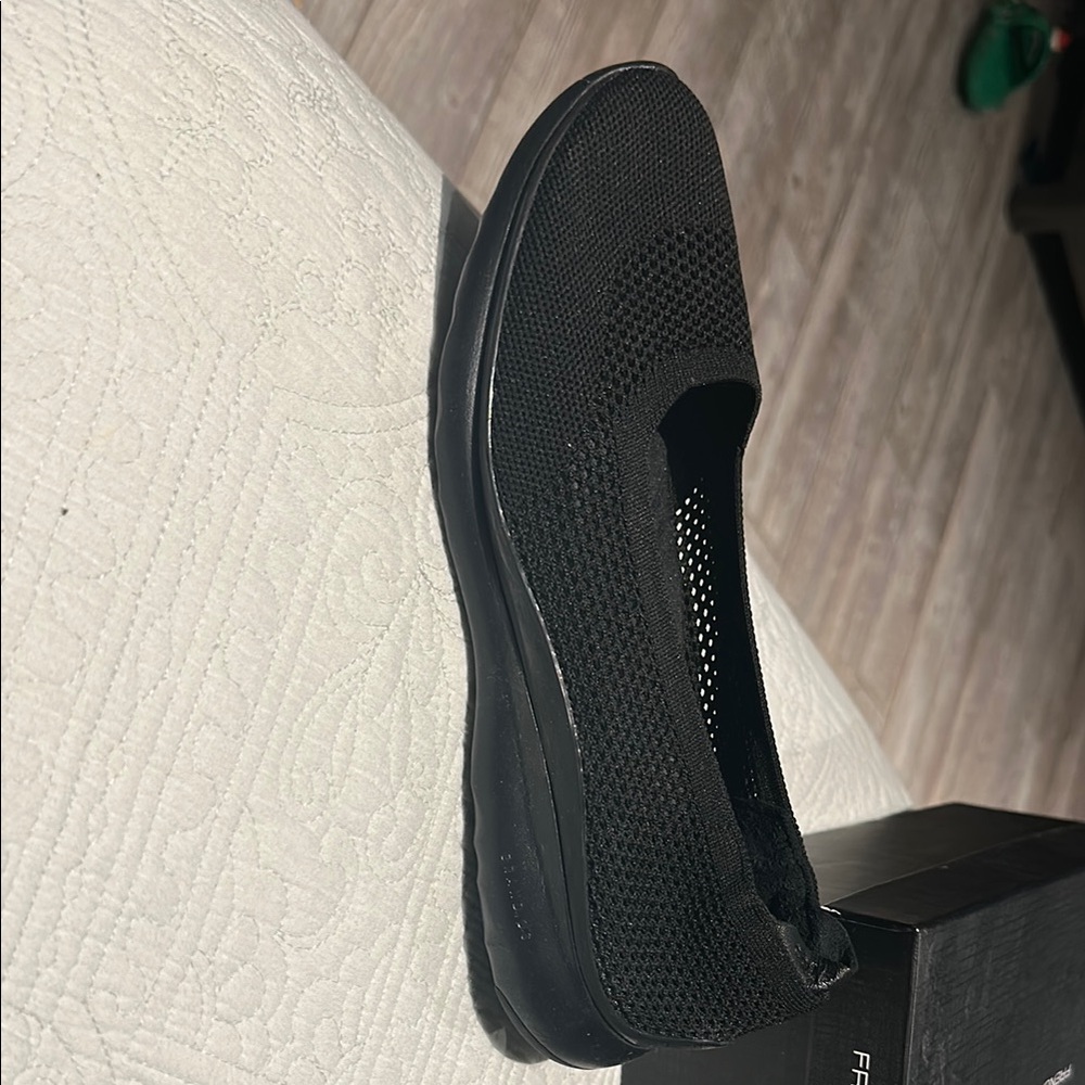 Cole Haan Black Flats Sleek Slip-On Loafers
